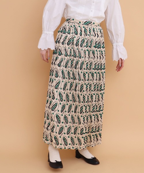 peu pres（プープレ）の「●スナップエンドウpr プリーツスカート（スカート・レディース・グリーン/イエロー・FREE）」の18枚目の写真