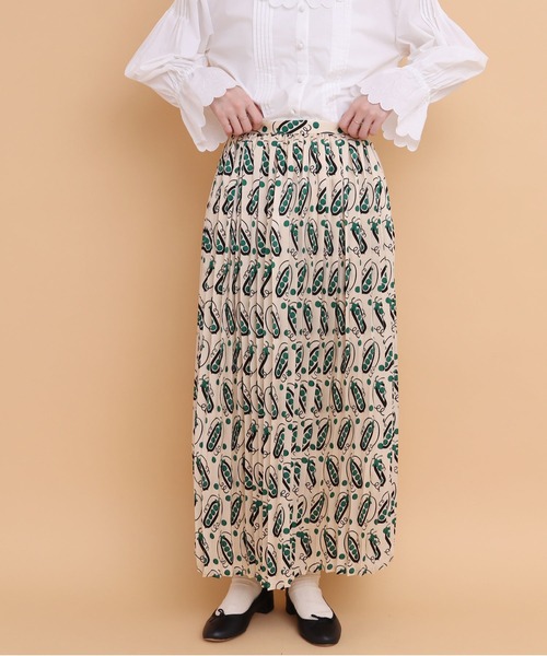 peu pres（プープレ）の「●スナップエンドウpr プリーツスカート（スカート・レディース・グリーン/イエロー・FREE）」の19枚目の写真