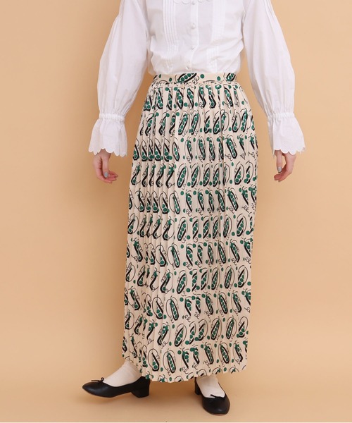 peu pres（プープレ）の「●スナップエンドウpr プリーツスカート（スカート・レディース・グリーン/イエロー・FREE）」の20枚目の写真