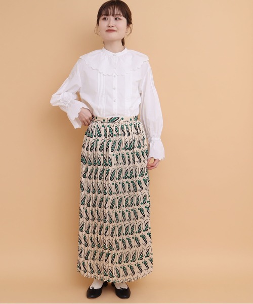 peu pres（プープレ）の「●スナップエンドウpr プリーツスカート（スカート・レディース・グリーン/イエロー・FREE）」の21枚目の写真