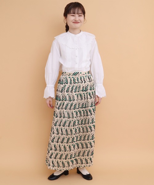 peu pres（プープレ）の「●スナップエンドウpr プリーツスカート（スカート・レディース・グリーン/イエロー・FREE）」の22枚目の写真