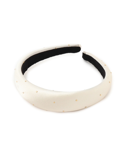 VIS(ビス)の「メタルドットサテンカチューシャ(カチューシャ・レディース・オフホワイト/シルバー/ゴールド・FREE)」の7枚目の写真