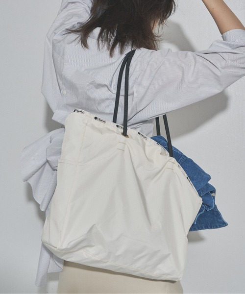 LeSportsac（レスポートサック）の「【LeSportsac】別注2WAYトートバッグ/LARGE（トートバッグ・レディース・オフホワイト/ブラック・FREE）」の5枚目の写真