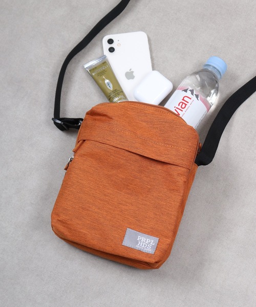 propellerheads（プロペラヘッズ）の「propellerheads 杢調ポリエステル4ポケット縦型ミニショルダー（ショルダーバッグ・メンズ・ブルーグリーン/オレンジ/オフホワイト/グレー/ブラック・FREE）」の5枚目の写真