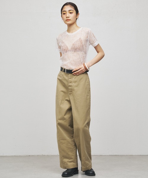 Whim Gazette(ウィムガゼット)の「【GEMINI】レースTシャツ(Tシャツ/カットソー・レディース・ブルー系その他/ホワイト・FREE)」の16枚目の写真