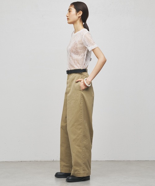 Whim Gazette(ウィムガゼット)の「【GEMINI】レースTシャツ(Tシャツ/カットソー・レディース・ブルー系その他/ホワイト・FREE)」の19枚目の写真