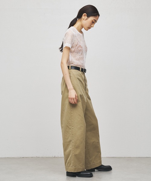 Whim Gazette(ウィムガゼット)の「【GEMINI】レースTシャツ(Tシャツ/カットソー・レディース・ブルー系その他/ホワイト・FREE)」の11枚目の写真