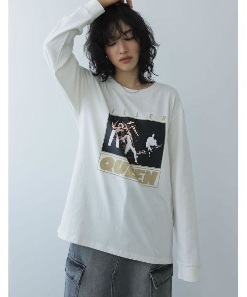 2024SS COLLECTION]QUEENオーバーサイズピグメントバンドロック