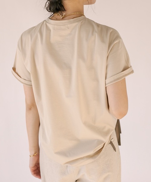 RIVE DROITE（リヴドロワ）の「CINEMA Tee（Tシャツ/カットソー・レディース・ネイビー/オフホワイト/ベージュ・FREE）」の17枚目の写真