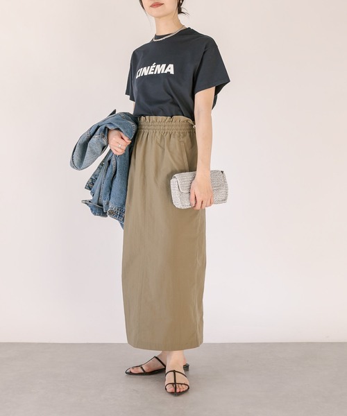 RIVE DROITE（リヴドロワ）の「CINEMA Tee（Tシャツ/カットソー・レディース・ネイビー/オフホワイト/ベージュ・FREE）」の18枚目の写真