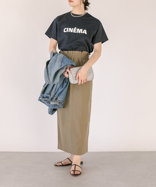 RIVE DROITE（リヴドロワ）の「CINEMA Tee（Tシャツ/カットソー・レディース・ネイビー/オフホワイト/ベージュ・FREE）」の19枚目の写真