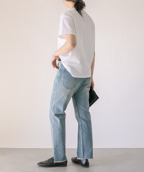 RIVE DROITE（リヴドロワ）の「CINEMA Tee（Tシャツ/カットソー・レディース・ネイビー/オフホワイト/ベージュ・FREE）」の6枚目の写真