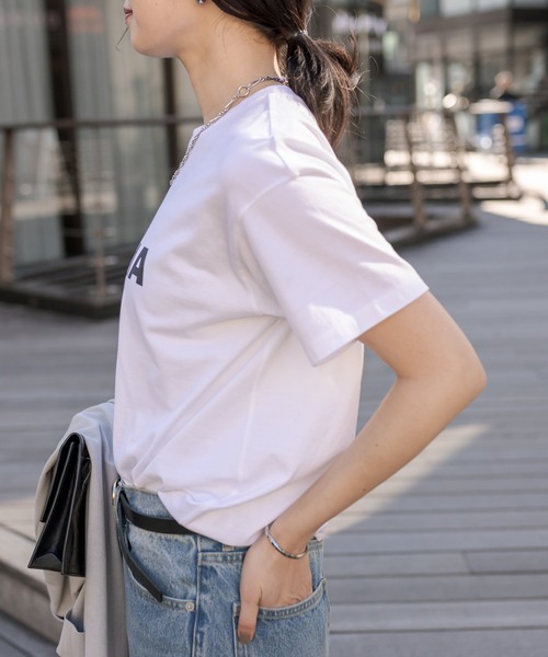 RIVE DROITE（リヴドロワ）の「CINEMA Tee（Tシャツ/カットソー・レディース・ネイビー/オフホワイト/ベージュ・FREE）」の9枚目の写真