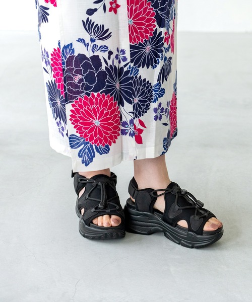 BALENCIAGA TRACK SANDAL 40 ブラック スポーツサンダル コード付