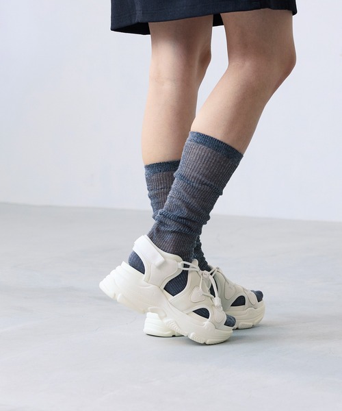 menue(メヌエ)の「厚底 スポーツサンダル(サンダル・レディース・ホワイト/ブラック/ブラック系・S/LL/L/M/SS/3L)」の19枚目の写真