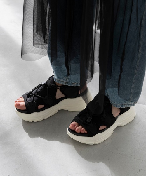 セール】厚底 スポーツサンダル（サンダル）｜menue（メヌエ）の