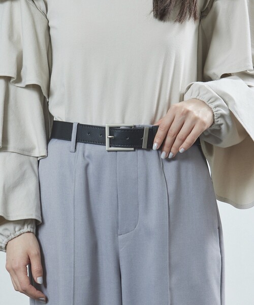 Firsthand（ファーストハンド）の「Firsthand/ファーストハンド フェイクレザーベルト（ベルト・レディース・ブラック/ダークブラウン・ﾌﾘ-）」の14枚目の写真