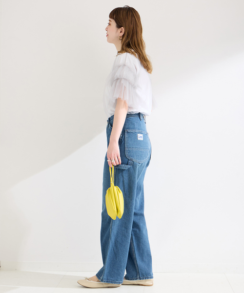 B.C STOCK（ベーセーストック）の「チュールフリルプルオーバー+Tシャツ（Tシャツ/カットソー・レディース・ブラック/チャコールグレー・FREE）」の13枚目の写真