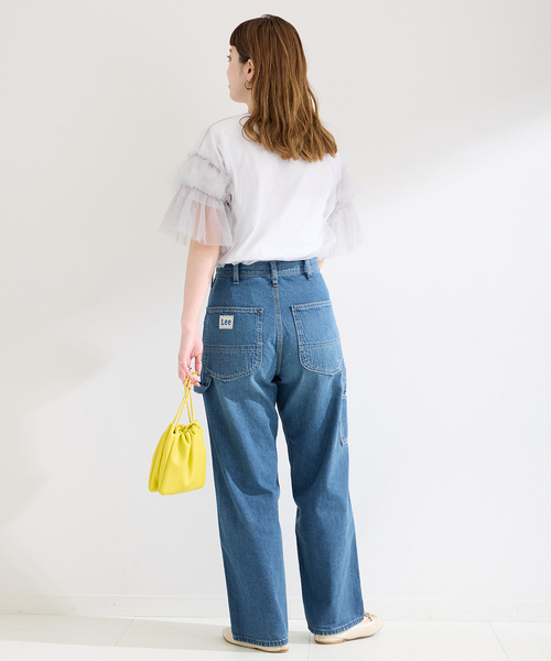 B.C STOCK（ベーセーストック）の「チュールフリルプルオーバー+Tシャツ（Tシャツ/カットソー・レディース・ブラック/チャコールグレー・FREE）」の14枚目の写真