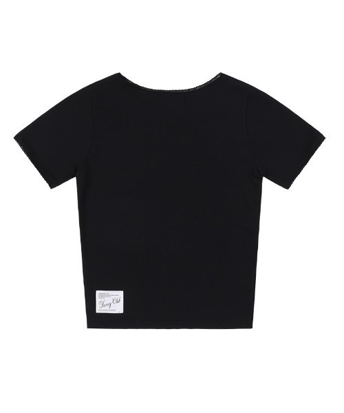 [NASTY FANCY CLUB]LACE PIERID Tシャツ★韓国ファッション★ 楽天市場】正規品【FANCY CLUB LACE PIERID TEE】韓国ブランド