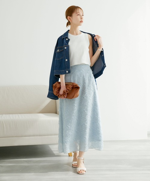 ROPE' PICNIC（ロペピクニック）の「着丈が選べるタンクトップ（タンクトップ・レディース・ベージュ/オフホワイト/ブラウン系その他2/ブラック・36/38）」の14枚目の写真