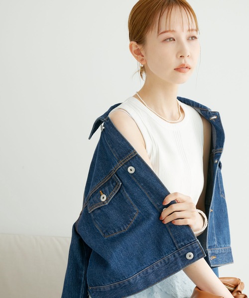 ROPE' PICNIC（ロペピクニック）の「着丈が選べるタンクトップ（タンクトップ・レディース・ベージュ/オフホワイト/ブラウン系その他2/ブラック・36/38）」の16枚目の写真