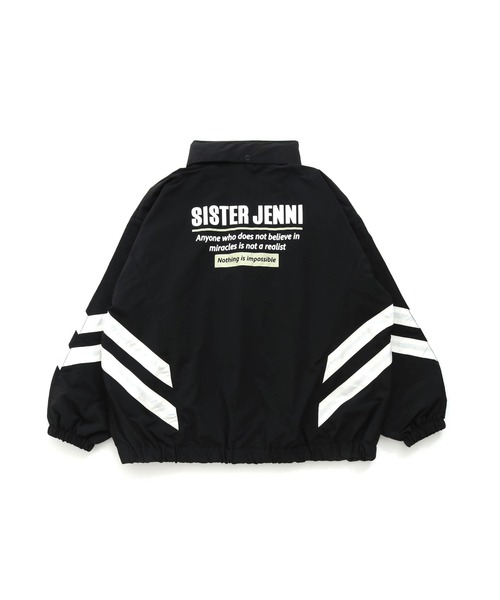 SISTER JENNI(SISTER JENNI)の「フード収納ラインウィンドブレーカー(ナイロンジャケット・キッズ・ブラック/ベージュ・140cm/150cm/160cm/130cm)」の15枚目の写真