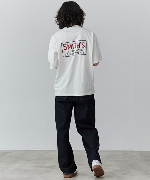 SMITH'S（スミス）の「SMITH’S（スミス）別注ロゴプリントポケットTシャツ（Tシャツ/カットソー・メンズ・ダークグリーン/ブラック/ホワイト/ダークグレー・S/M/L/XL）」の9枚目の写真