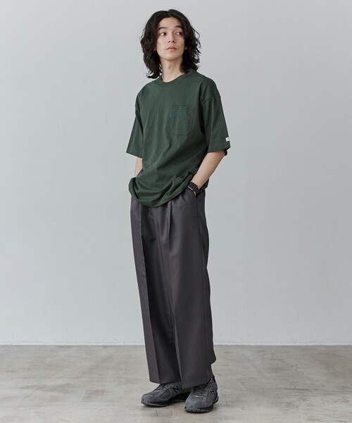 SMITH'S（スミス）の「SMITH’S（スミス）別注ロゴプリントポケットTシャツ（Tシャツ/カットソー・メンズ・ダークグリーン/ブラック/ホワイト/ダークグレー・S/M/L/XL）」の15枚目の写真