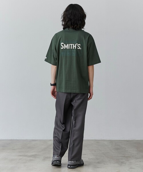 SMITH'S（スミス）の「SMITH’S（スミス）別注ロゴプリントポケットTシャツ（Tシャツ/カットソー・メンズ・ダークグリーン/ブラック/ホワイト/ダークグレー・S/M/L/XL）」の17枚目の写真