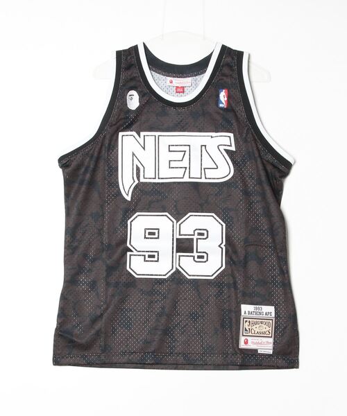 【セール】BAPE X MITCHELL & NESS BROOKLYN NETS JERSEY TANKTOP M（タンクトップ）｜A