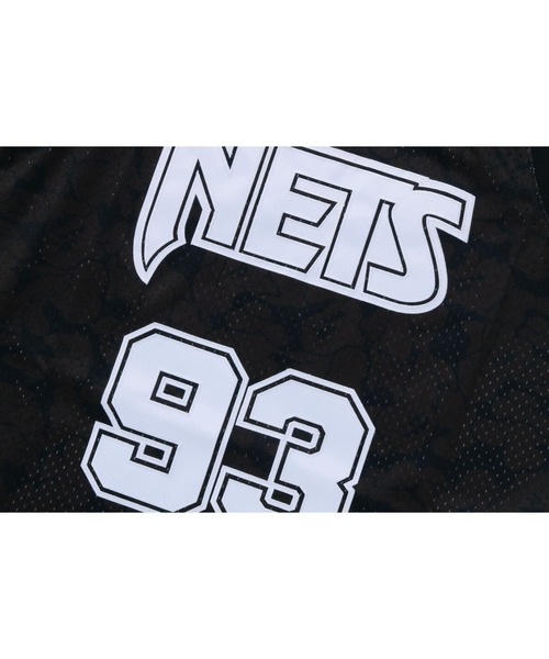 トップス A BATHING APE X MITCHELL & BROOKLYN NETS CUT AND SEWN [BAPE X MITCHELL & NESS] BROOKLYN NETS JERSEY