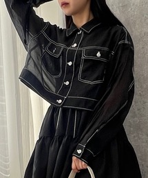 ステッチシアーシャツ