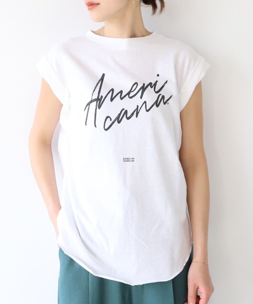 MICANA AMERICANA MICA＆DEAL カレッジロゴTシャツ MICA&DEAL（マイカ＆ディール）の「【AMERICANA】別注-ロゴロール