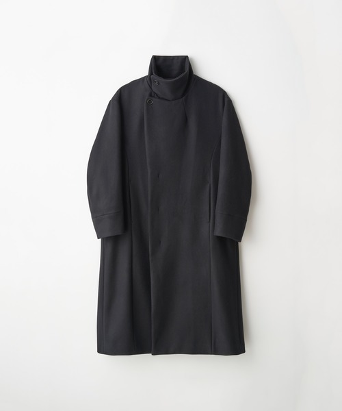 Juha(ユハ)の「STAND COLLAR COAT(チェスターコート・メンズ・ブラック/パープル・3/4)」の8枚目の写真