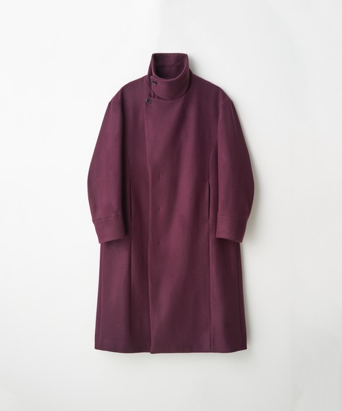 Juha(ユハ)の「STAND COLLAR COAT(チェスターコート・メンズ・ブラック/パープル・3/4)」の9枚目の写真