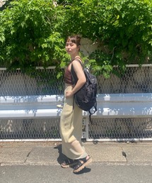 eco シアードッキングニットスカート