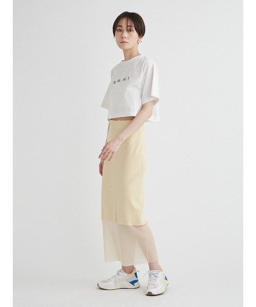 emmi（エミ）の「eco シアードッキングニットスカート（スカート・レディース・ブラック/イエロー・FREE）」の15枚目の写真