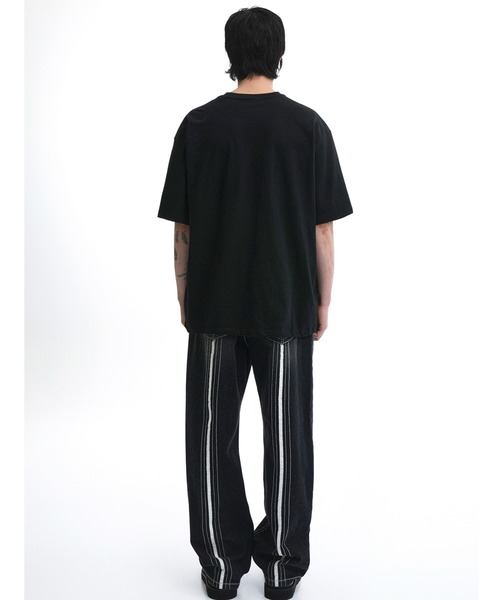 ★OY★BONE HAND CROPPED TEE - BLACK★正規品/韓国直送料込 OY/オーワイ』 OY BONE T/OYボーン Tシャツ OY│A'GEM/9×.KOM