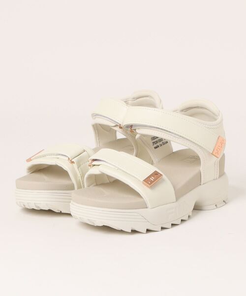 FILA★DISRUPTOR SANDAL PIPEY★ロゴ★ベルクロ★厚底★2色 FILA☆DISRUPTOR SANDAL PIPEY☆ロゴ☆ベルクロ☆厚底☆2色