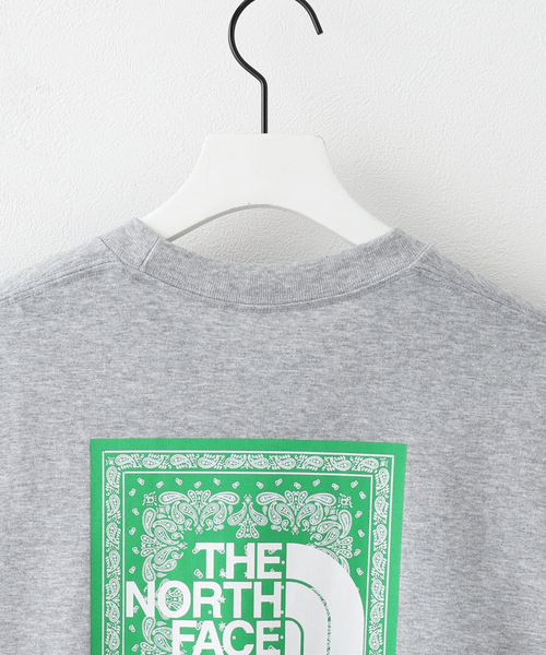 THE NORTH FACE(ザノースフェイス)の「《WEB限定》【THE NORTH FACE / ザ ノースフェイス】S/S Bandana Square Logo T(Tシャツ/カットソー・メンズ・ホワイト/ブラック/サックスブルー/チャコールグレー・LARGE/X-LARGE/MEDIUM)」の7枚目の写真