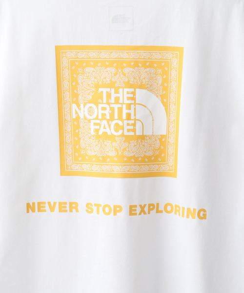THE NORTH FACE(ザノースフェイス)の「《WEB限定》【THE NORTH FACE / ザ ノースフェイス】S/S Bandana Square Logo T(Tシャツ/カットソー・メンズ・ホワイト/ブラック/サックスブルー/チャコールグレー・LARGE/X-LARGE/MEDIUM)」の12枚目の写真