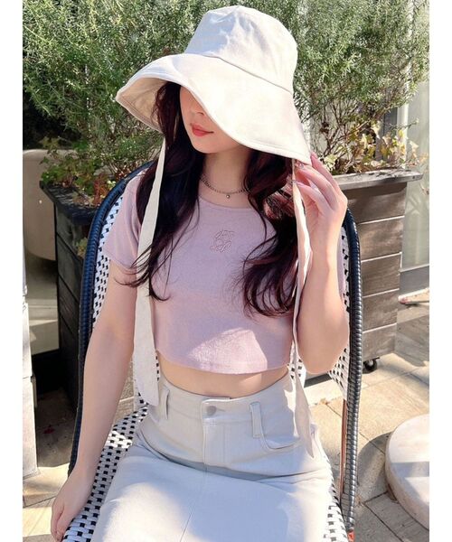 RESEXXY（リゼクシー）の「ストリングデザインバケットハット（ハット・レディース・ブラック/アイボリー・FREE）」の16枚目の写真