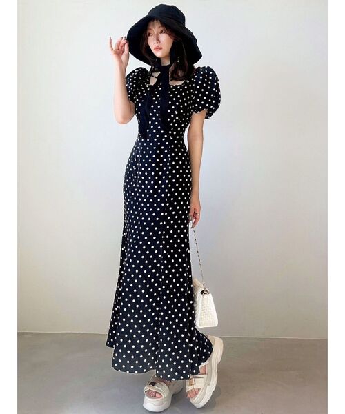 RESEXXY（リゼクシー）の「ストリングデザインバケットハット（ハット・レディース・ブラック/アイボリー・FREE）」の7枚目の写真