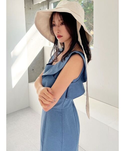 RESEXXY（リゼクシー）の「ストリングデザインバケットハット（ハット・レディース・ブラック/アイボリー・FREE）」の8枚目の写真