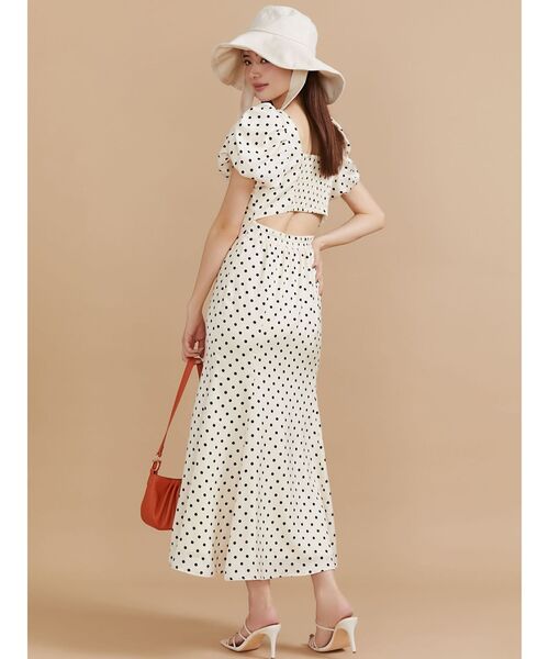 RESEXXY（リゼクシー）の「ストリングデザインバケットハット（ハット・レディース・ブラック/アイボリー・FREE）」の5枚目の写真