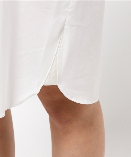 La TOTALITE(ラトータリテ)の「スキッパーシャツワンピース◆(ワンピース・レディース・カーキ/ホワイト・FREE)」の10枚目の写真