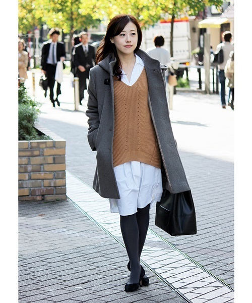 La TOTALITE(ラトータリテ)の「スキッパーシャツワンピース◆(ワンピース・レディース・カーキ/ホワイト・FREE)」の14枚目の写真