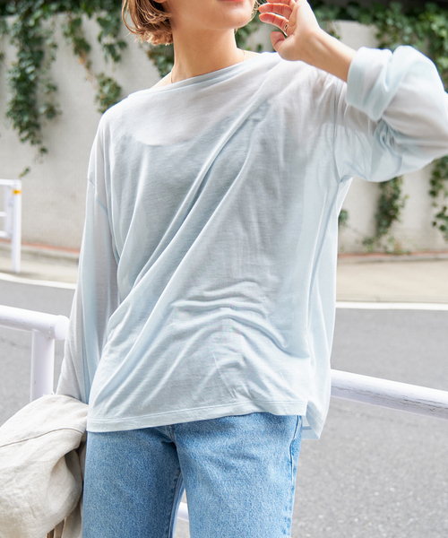 SEA シアー　ロンT カットソー セール】シアーニュアンスロンT（Tシャツ/カットソー）｜Spick