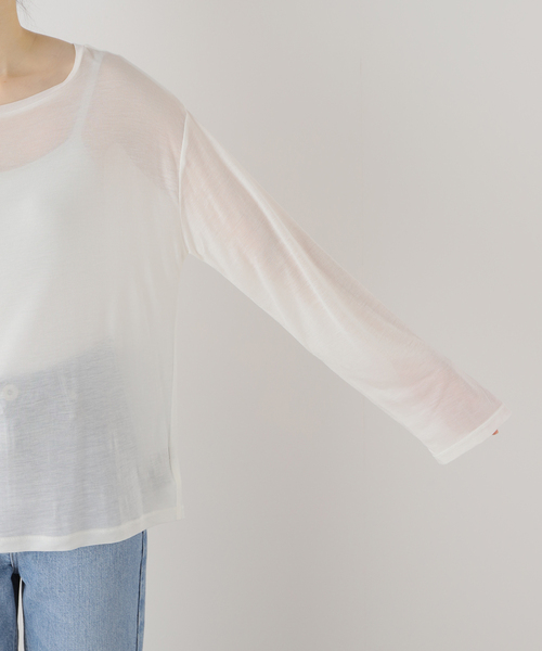 Spick &amp; Span - シアーニュアンスロンT セール】シアーニュアンスロンT（Tシャツ/カットソー）｜Spick